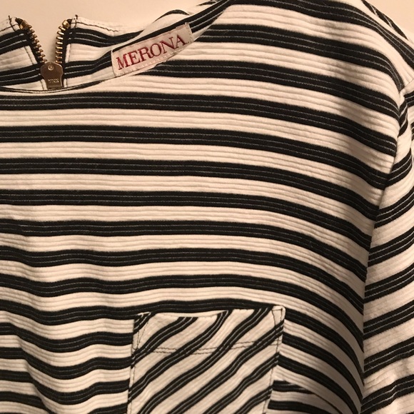 Striped pointe knit top - Picture 2 of 3